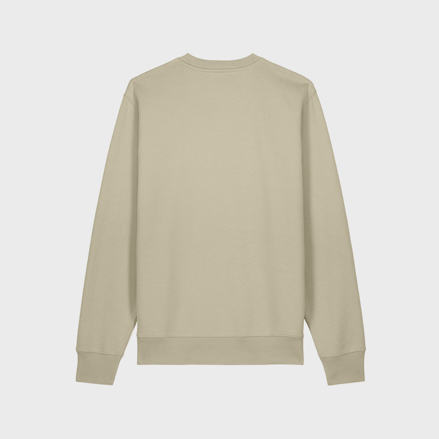 Neutral Sage Downdog Front Print Oversized Sweater