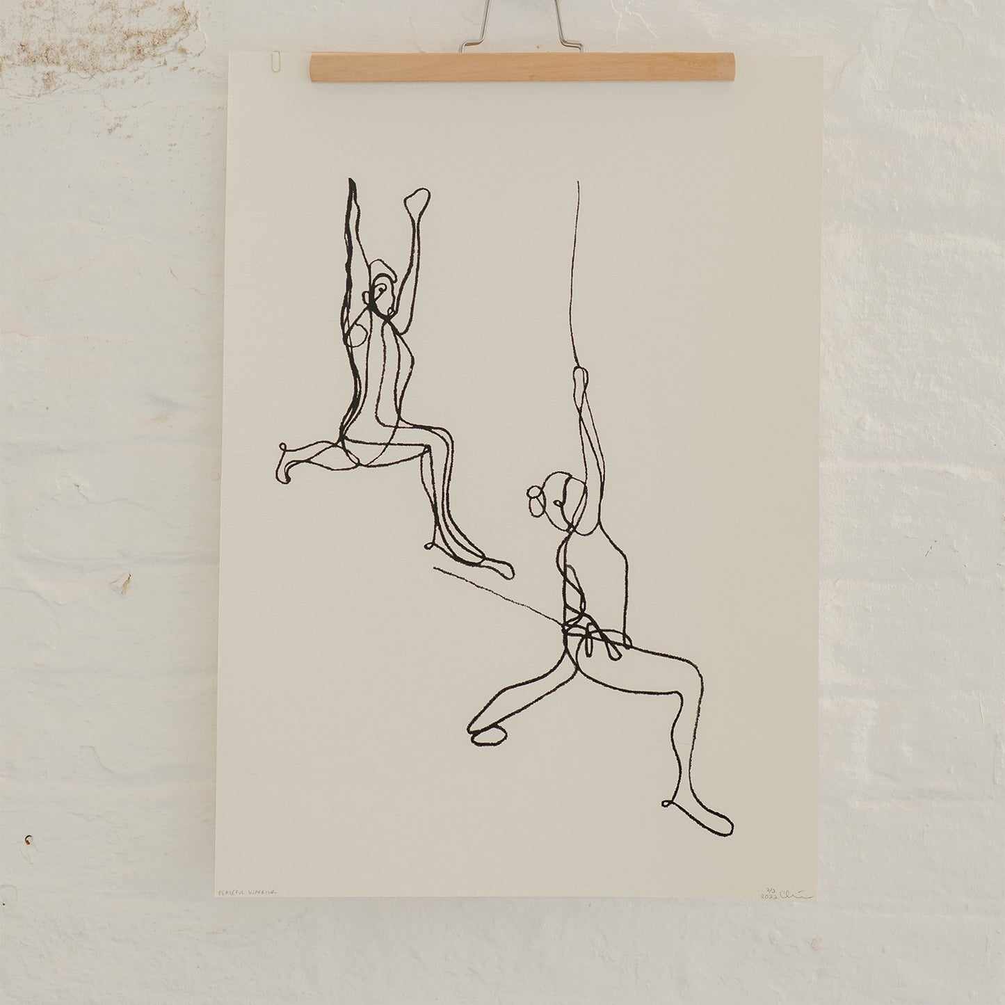 A2 Warrior 2 Pose Yoga Print - Actively Conscious