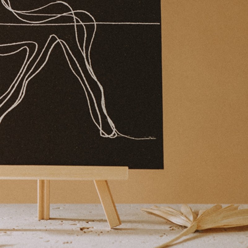 A3 Trikonasana Yoga Pose Print (Yang) - Actively Conscious