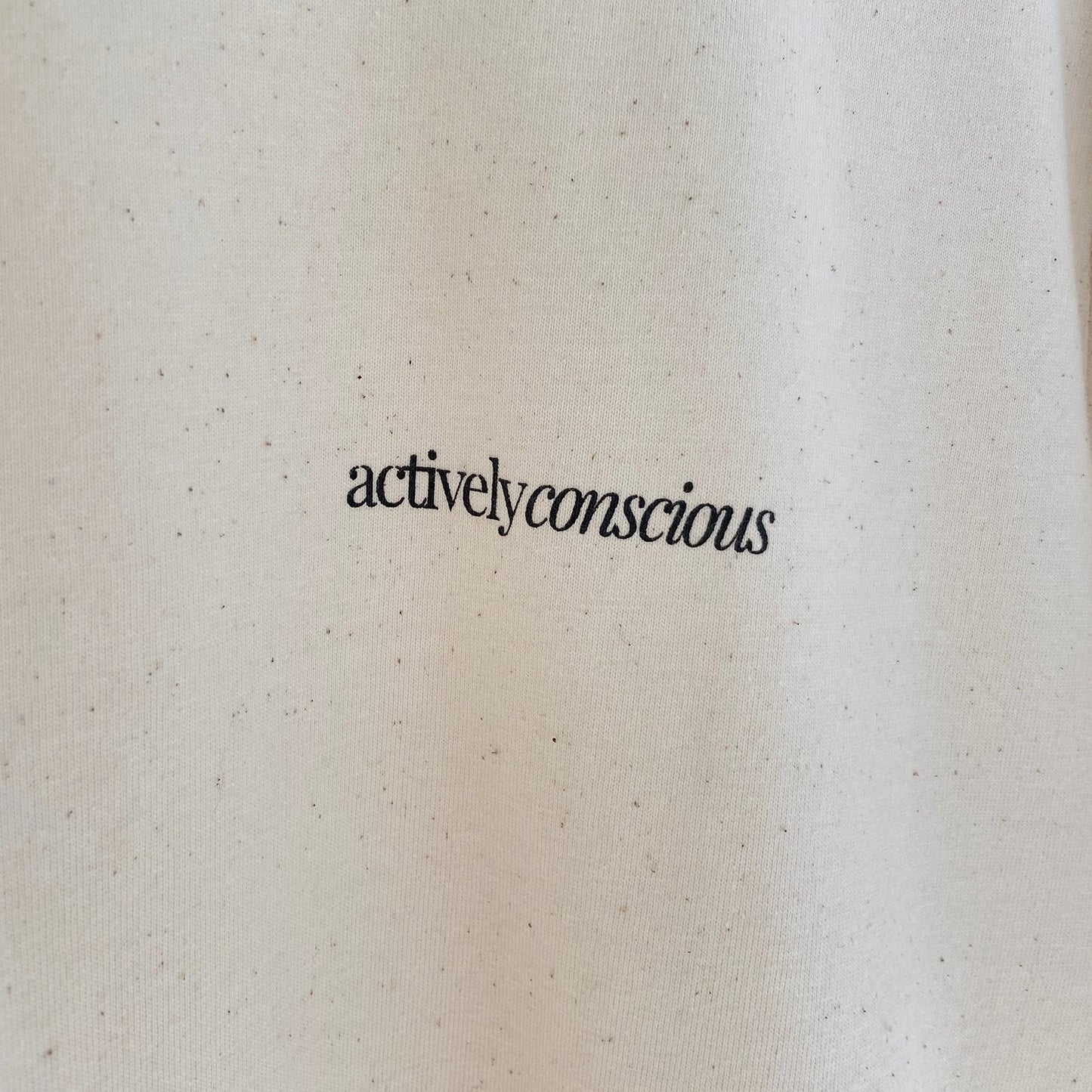 Mermaid Back Print Relaxed Tee - Ecru - Actively Conscious