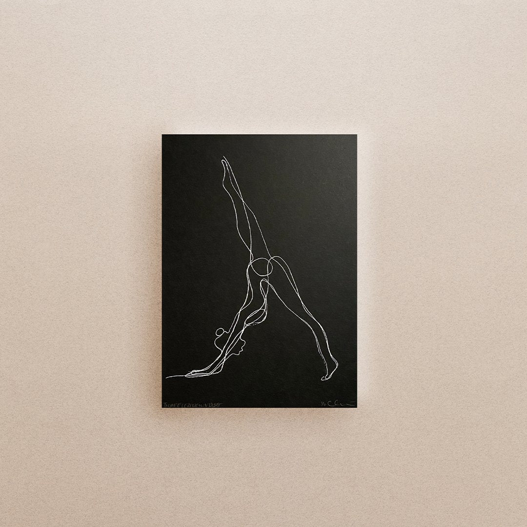 Mini Yoga & Mantra Prints (Black) - Actively Conscious