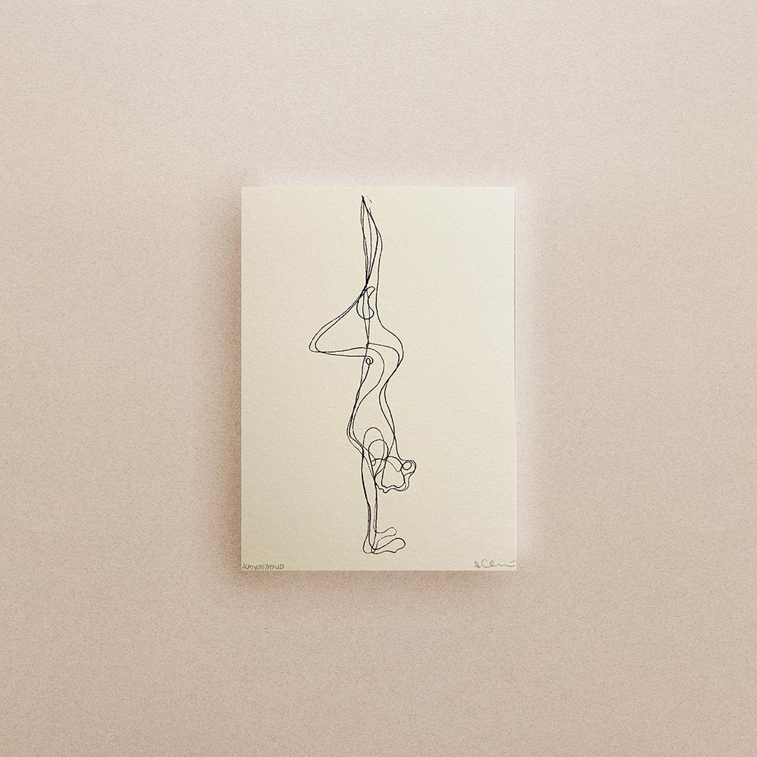 Mini Yoga & Mantra Prints (Cream) - Actively Conscious