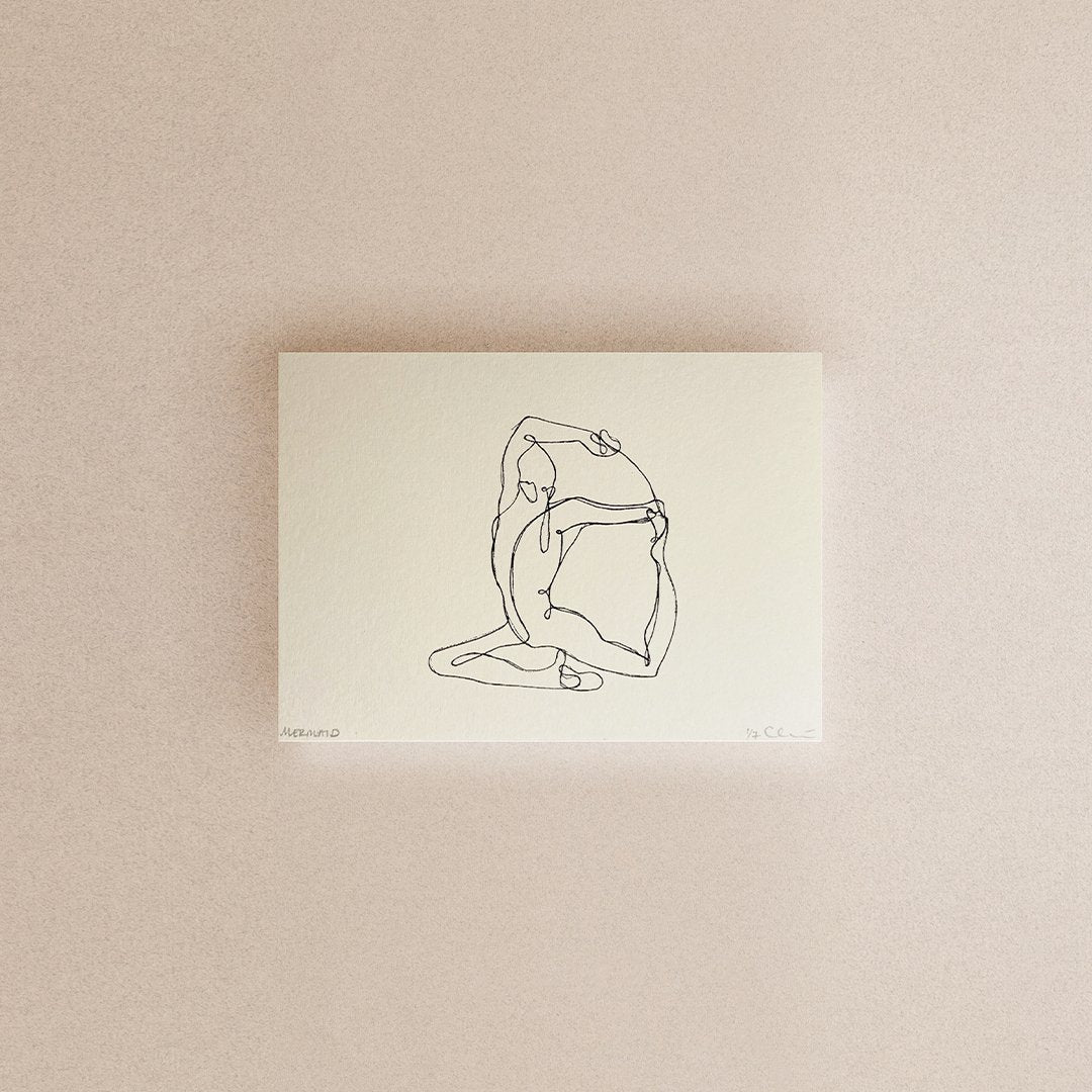 Mini Yoga & Mantra Prints (Cream) - Actively Conscious