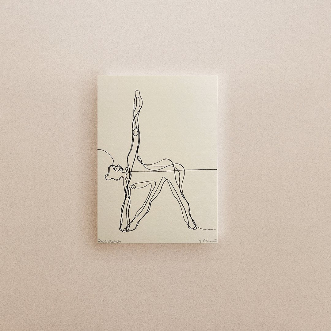 Mini Yoga & Mantra Prints (Cream) - Actively Conscious