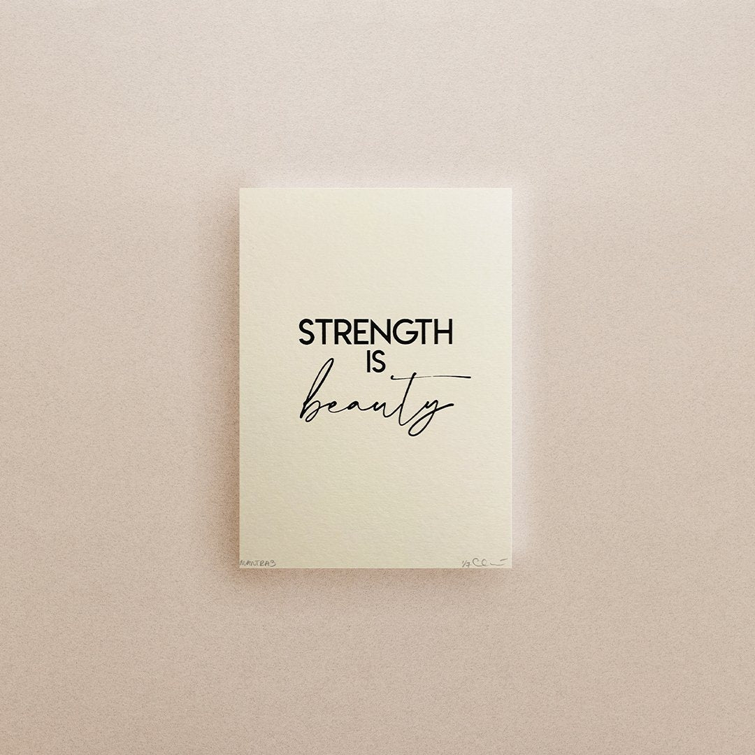 Mini Yoga & Mantra Prints (Cream) - Actively Conscious