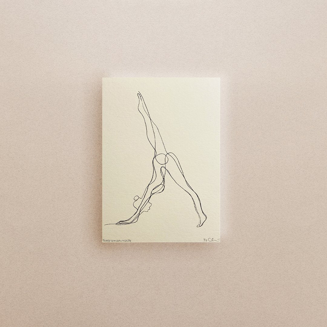 Mini Yoga & Mantra Prints (Cream) - Actively Conscious
