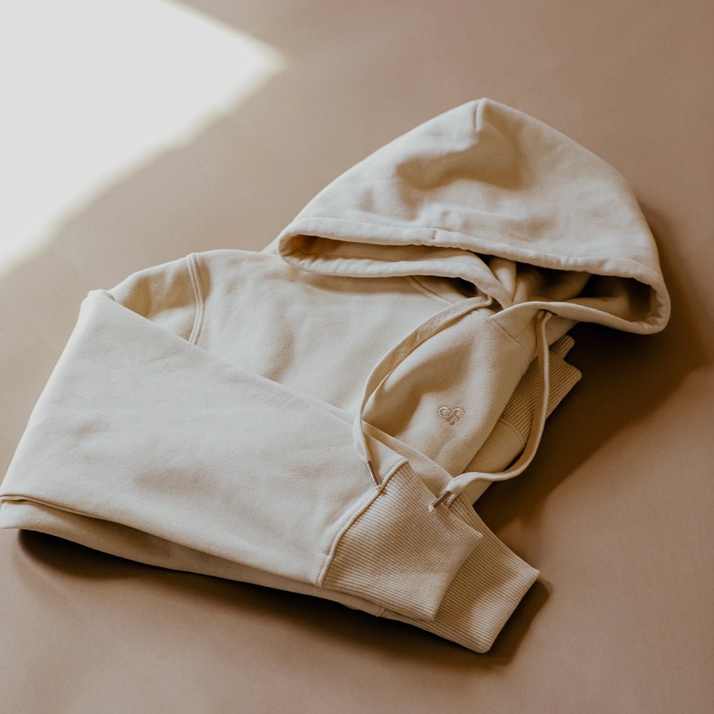 Organic Embroidered Logo Oversized Heavyweight Hoodie - Actively Conscious