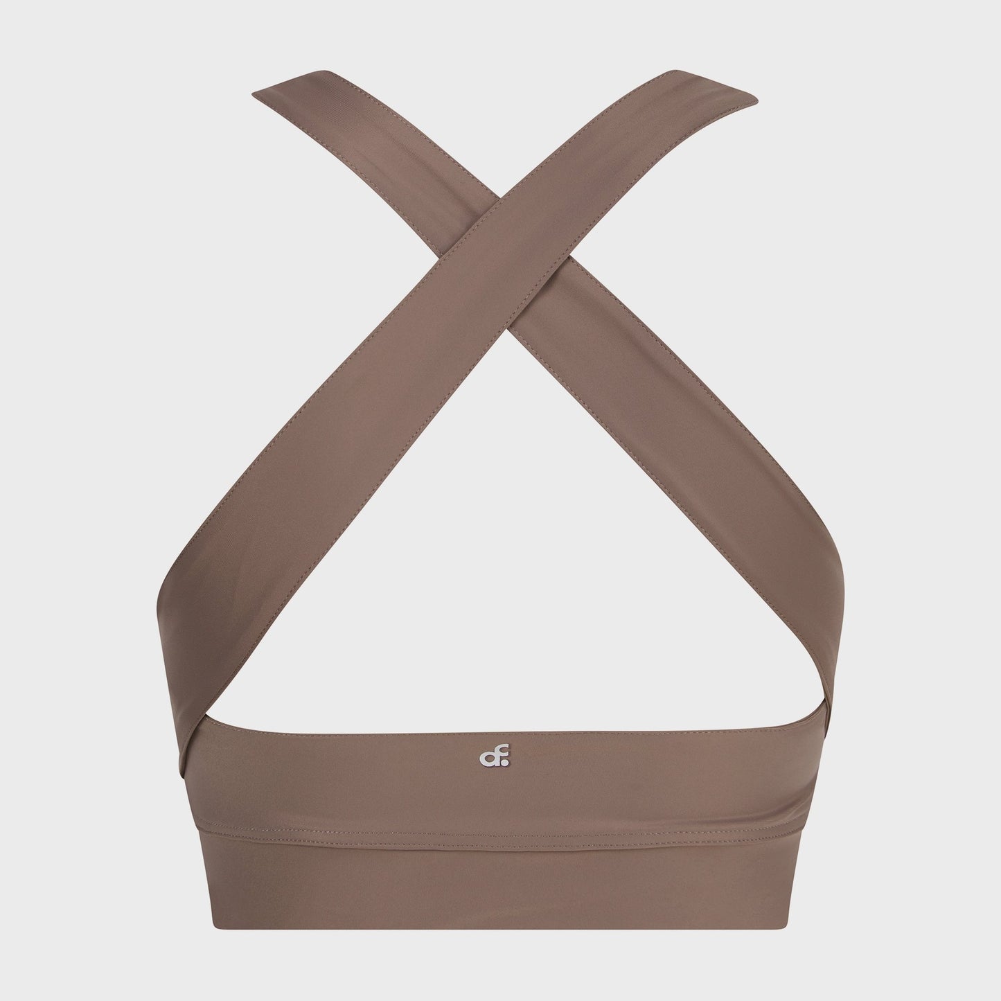 Pre-order | Taupe Wrap Front Open-Back Bralet - Actively Conscious