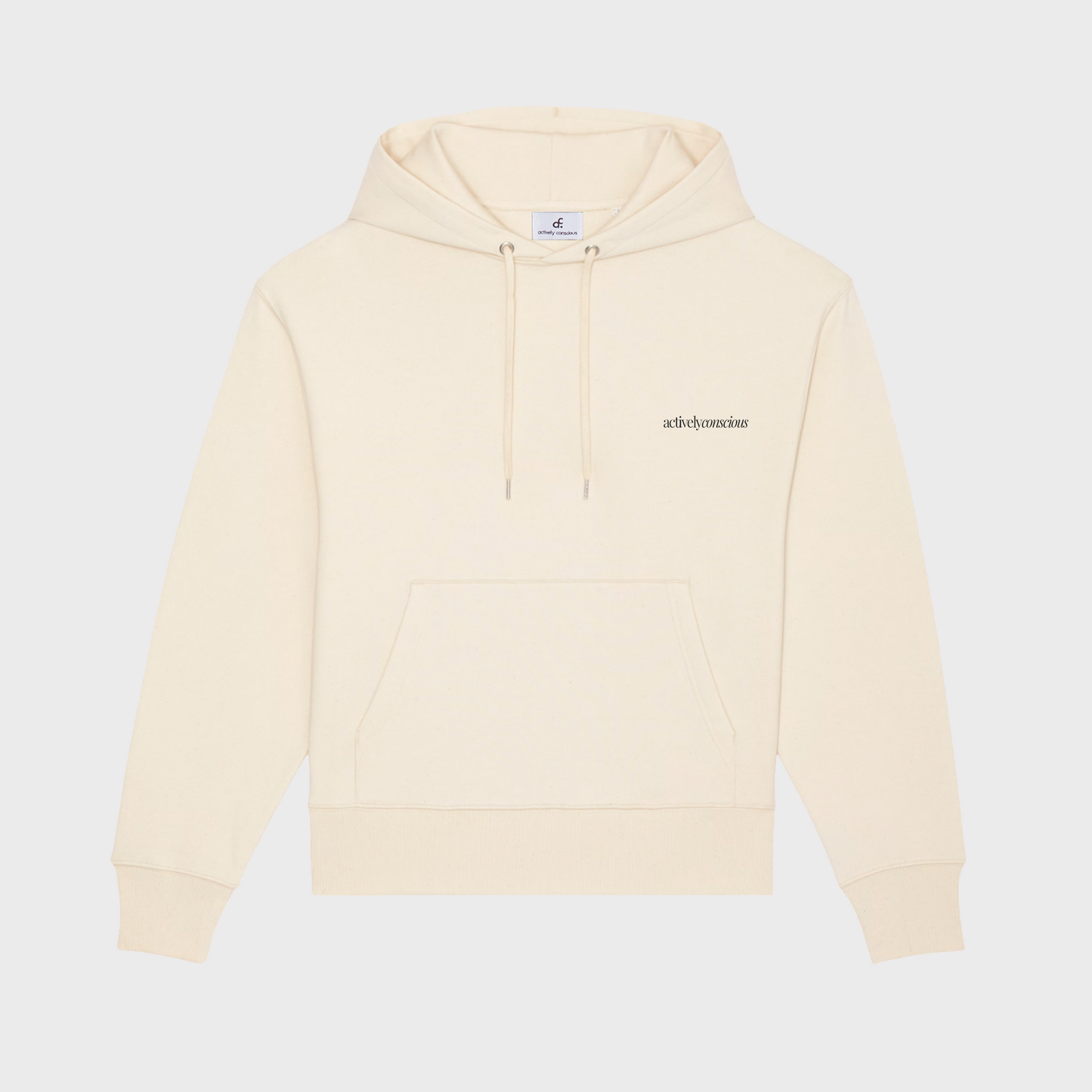 Oversized Natural Downdog Back Print Hoodie