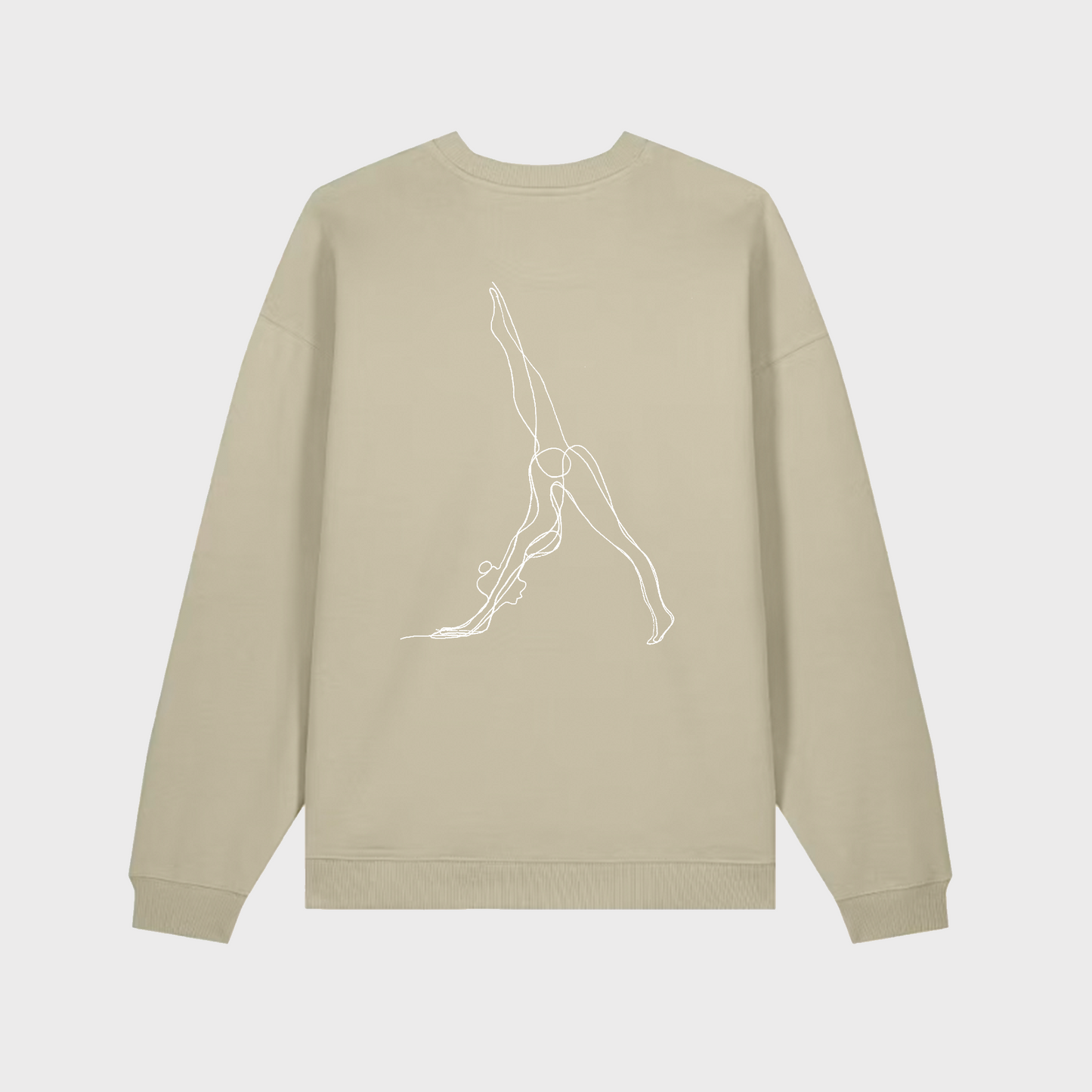 Neutral Downdog Back Print Oversized Sweater