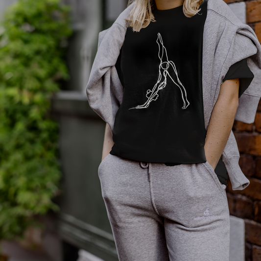 *PRE-ORDER* Oversized Black Downdog Organic T-Shirt