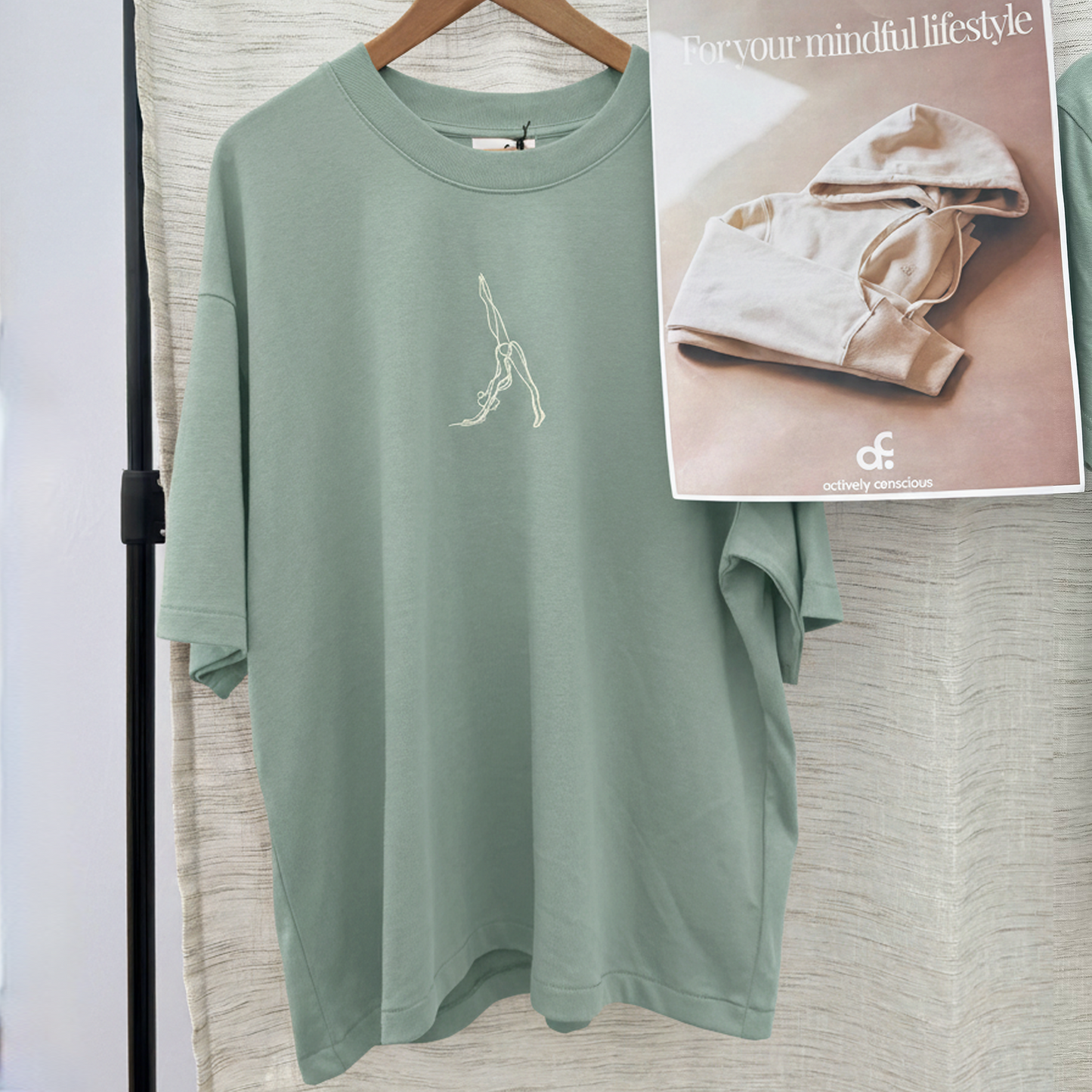 Aloe Embroidered Downdog Yoga T-Shirt