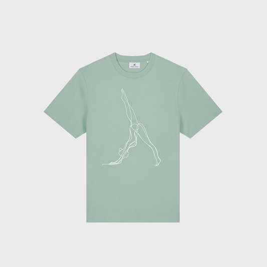 *PRE-ORDER* Aquamarine Downward Dog Printed Oversized T-Shirt