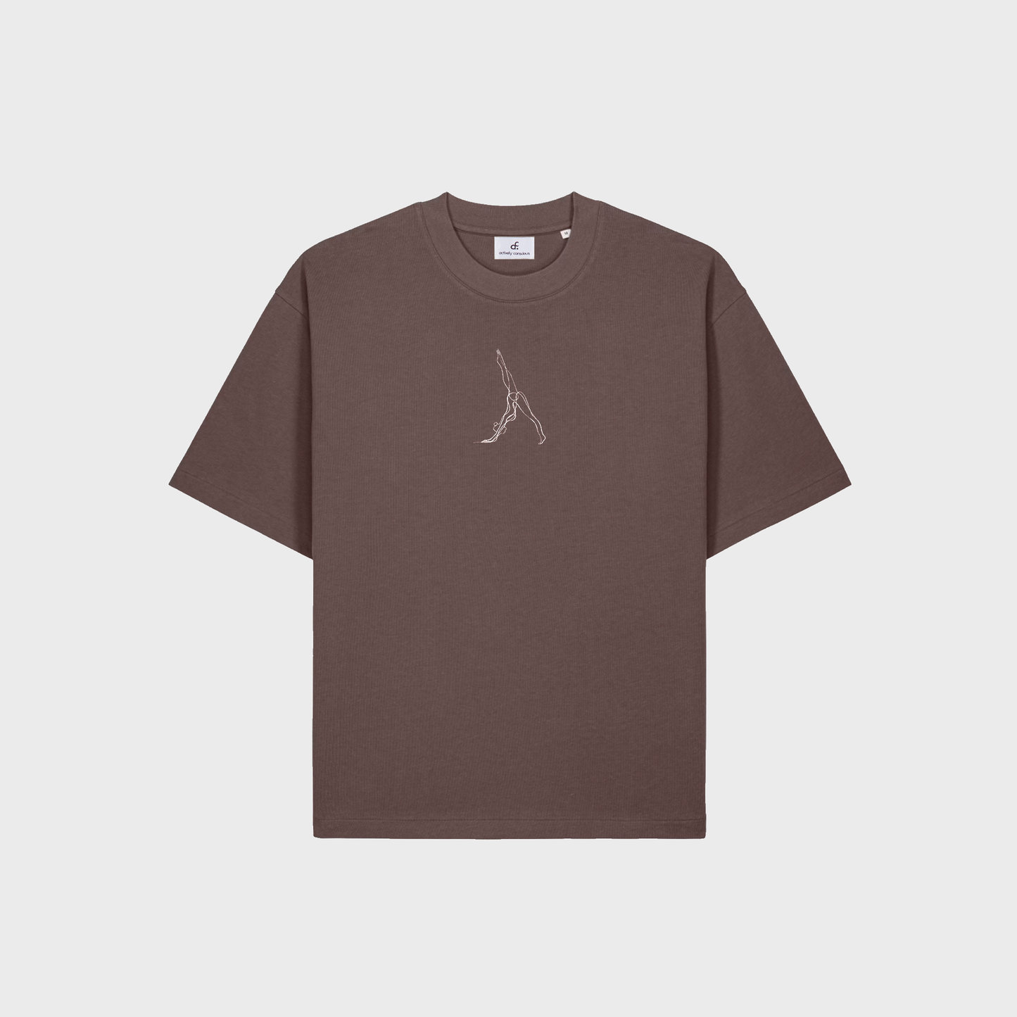 PRE-ORDER Mocha Brown Downdog Yoga T-Shirt