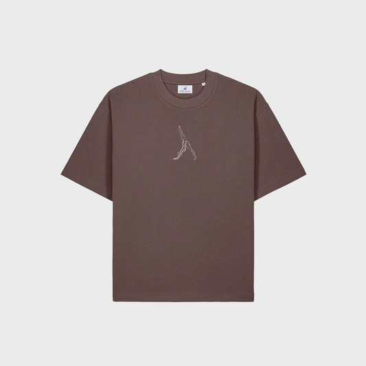 PRE-ORDER Mocha Brown Downdog Yoga T-Shirt