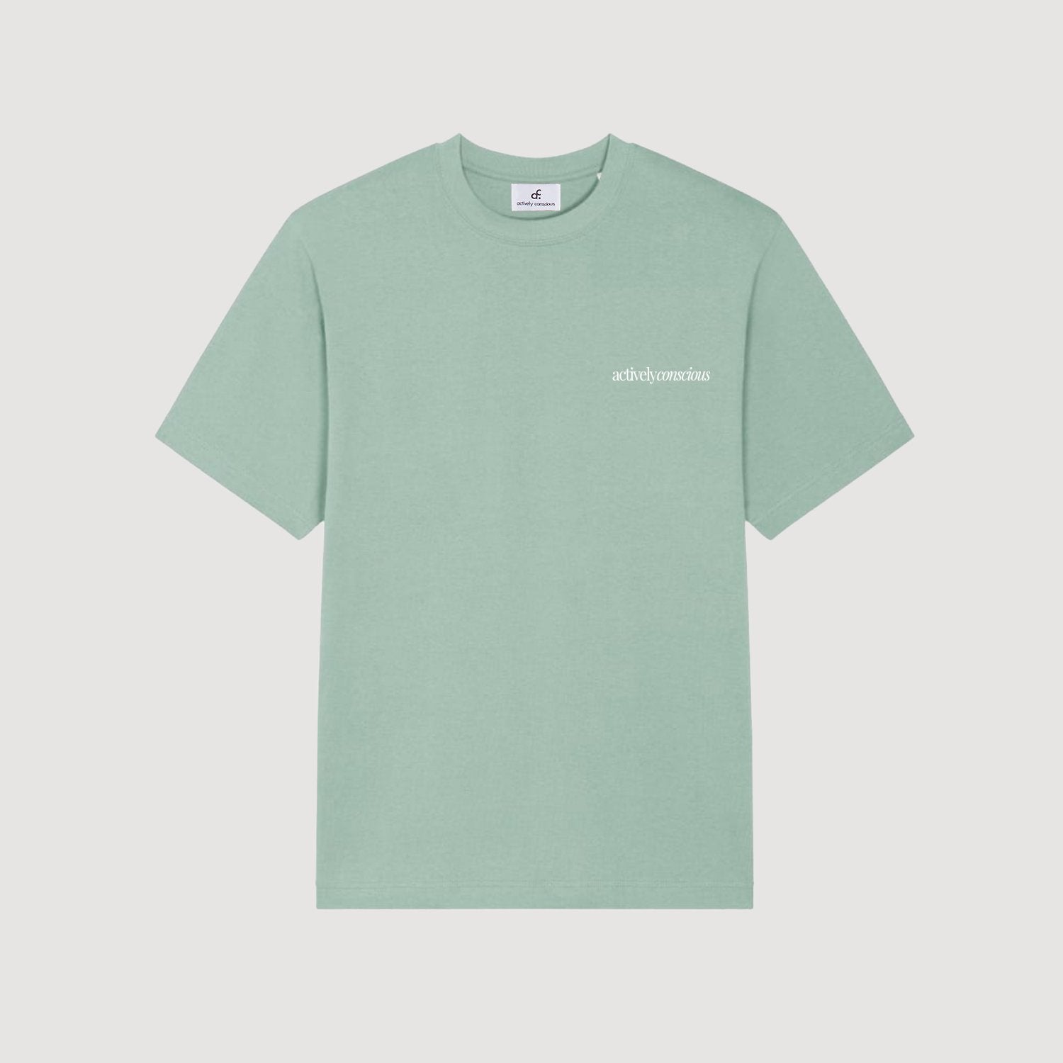 Actively Conscious Back Print Tee - Aquamarine - Actively Conscious