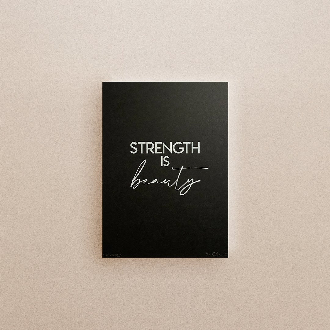 Mini Yoga & Mantra Prints (Black) - Actively Conscious