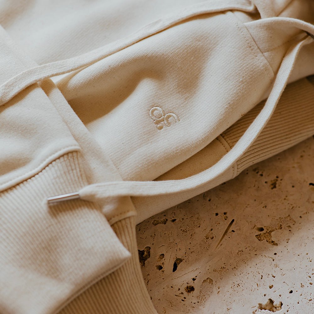 Organic Embroidered Logo Oversized Heavyweight Hoodie - Actively Conscious