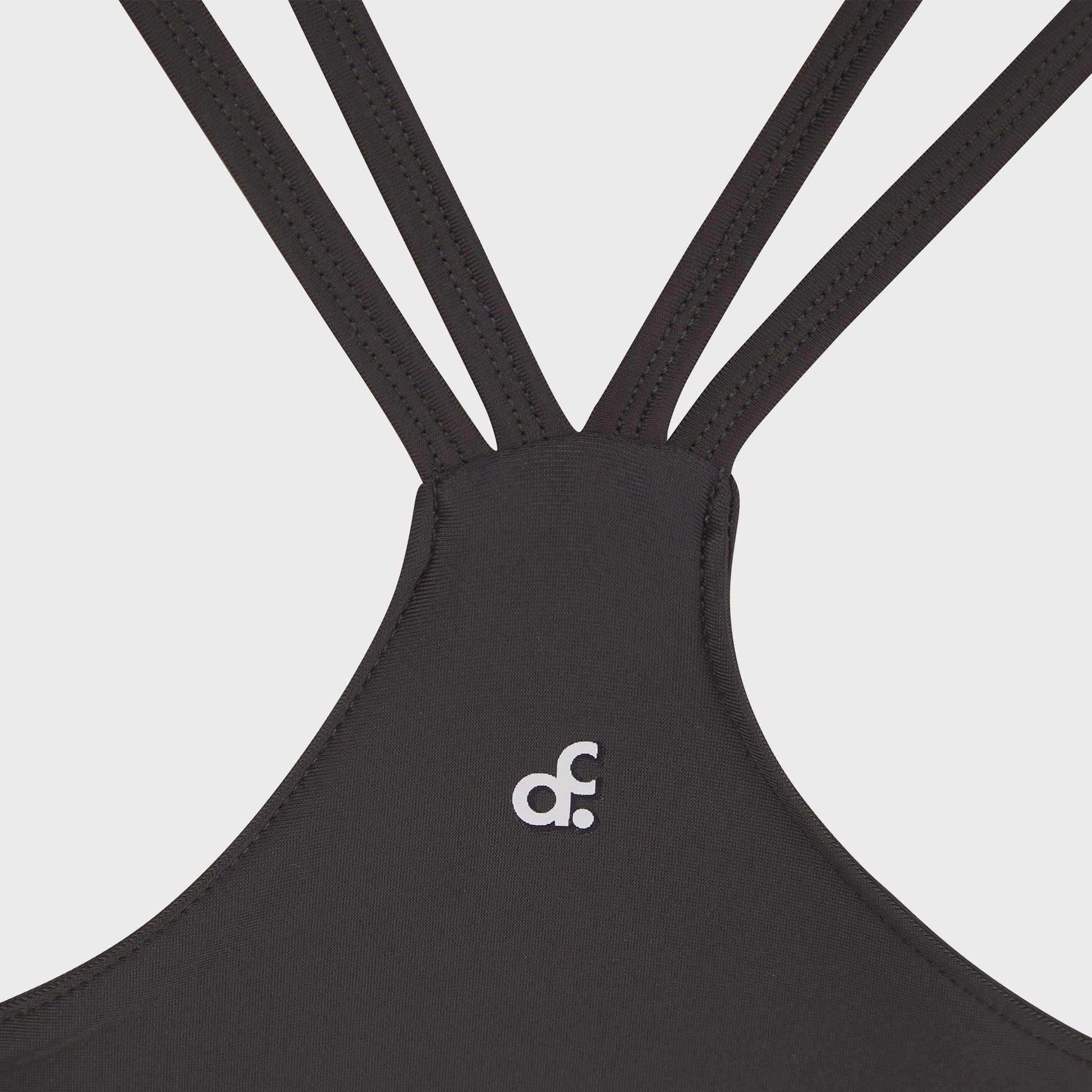 Pre-order | Charcoal Minimal Scoop Strappy Bralet - Actively Conscious