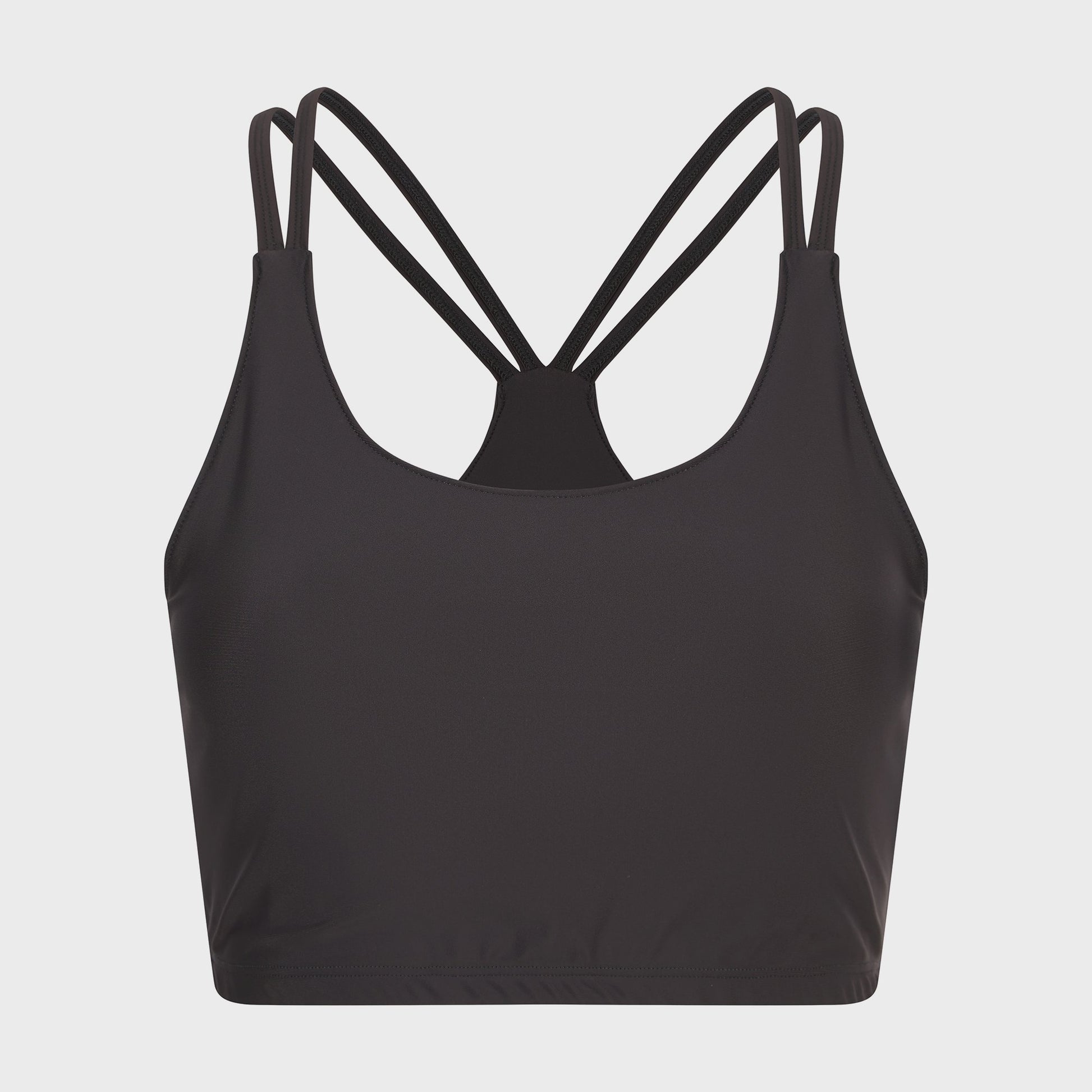 Pre-order | Charcoal Minimal Scoop Strappy Bralet - Actively Conscious