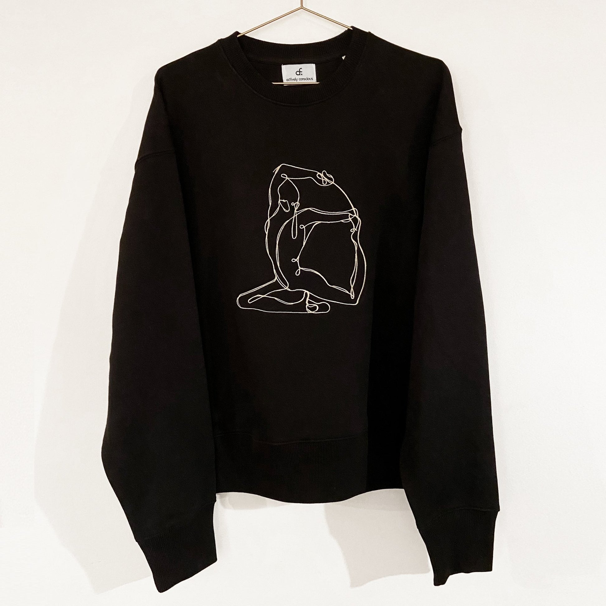 Yang Mermaid Embroidered Oversized Sweater - Actively Conscious