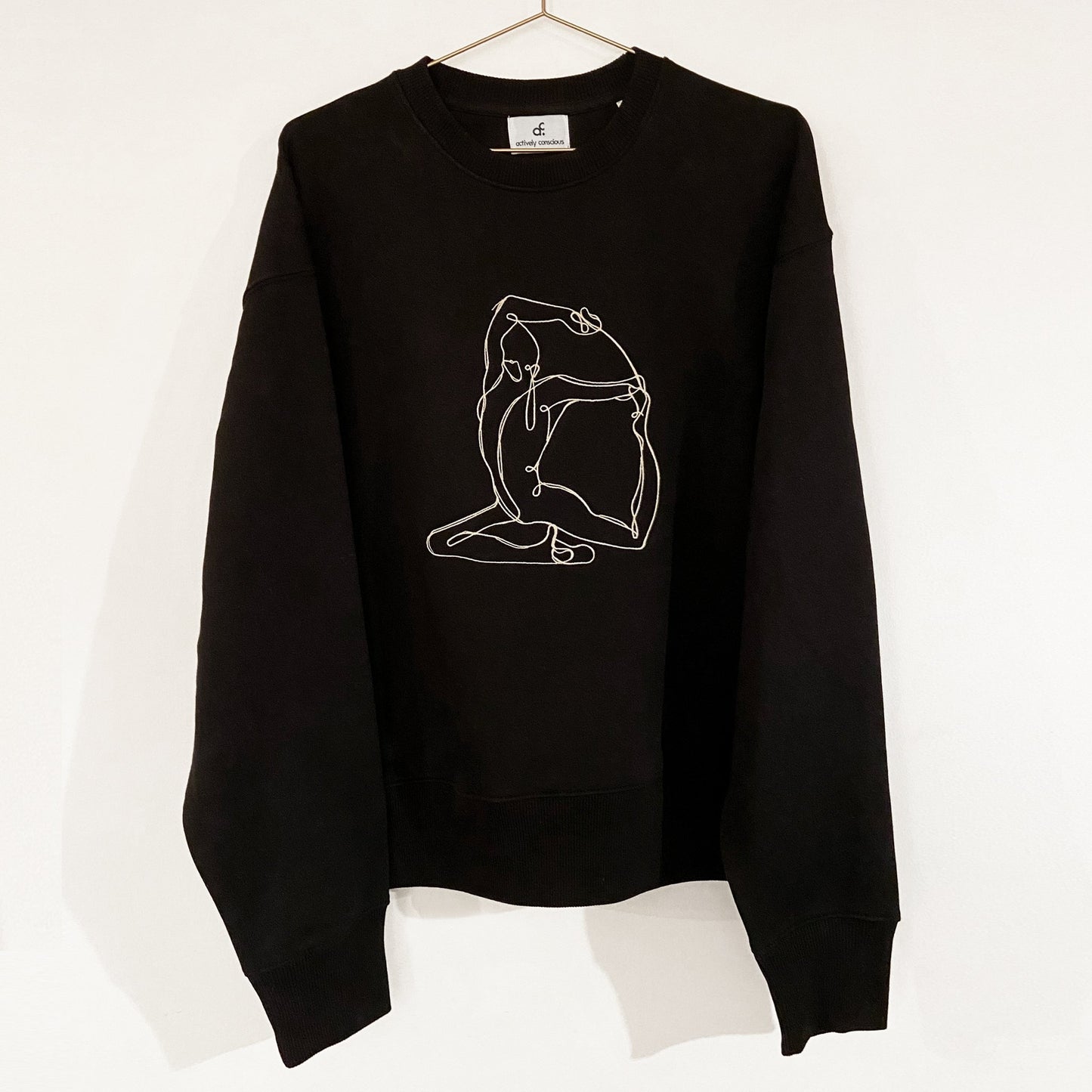 Yang Mermaid Embroidered Oversized Sweater - Actively Conscious